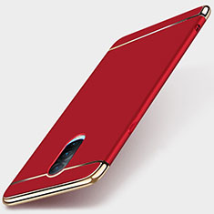 Schutzhülle Luxus Metall Rahmen und Kunststoff Schutzhülle Tasche M01 für Oppo RX17 Pro Rot