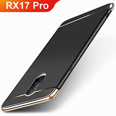 Schutzhülle Luxus Metall Rahmen und Kunststoff Schutzhülle Tasche M01 für Oppo RX17 Pro Schwarz