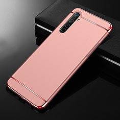 Schutzhülle Luxus Metall Rahmen und Kunststoff Schutzhülle Tasche M01 für Realme X2 Rosegold