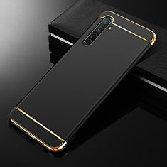 Schutzhülle Luxus Metall Rahmen und Kunststoff Schutzhülle Tasche M01 für Realme X2 Schwarz