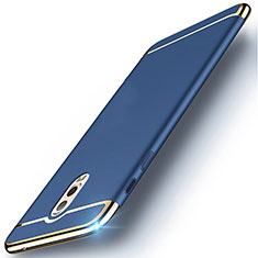 Schutzhülle Luxus Metall Rahmen und Kunststoff Schutzhülle Tasche M01 für Samsung Galaxy C7 (2017) Blau