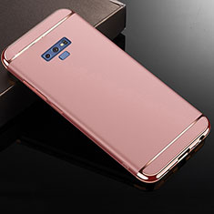 Schutzhülle Luxus Metall Rahmen und Kunststoff Schutzhülle Tasche M01 für Samsung Galaxy Note 9 Rosegold