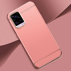 Schutzhülle Luxus Metall Rahmen und Kunststoff Schutzhülle Tasche M01 für Vivo V20 Pro 5G Rosegold