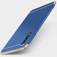 Schutzhülle Luxus Metall Rahmen und Kunststoff Schutzhülle Tasche M01 für Xiaomi Mi 9 Blau