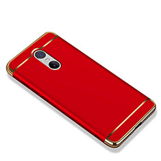 Schutzhülle Luxus Metall Rahmen und Kunststoff Schutzhülle Tasche M01 für Xiaomi Redmi Note 4 Rot