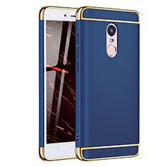 Schutzhülle Luxus Metall Rahmen und Kunststoff Schutzhülle Tasche M02 für Xiaomi Redmi Note 4X High Edition Blau