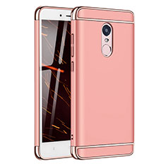 Schutzhülle Luxus Metall Rahmen und Kunststoff Schutzhülle Tasche M02 für Xiaomi Redmi Note 4X High Edition Rosegold
