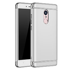 Schutzhülle Luxus Metall Rahmen und Kunststoff Schutzhülle Tasche M02 für Xiaomi Redmi Note 4X High Edition Silber