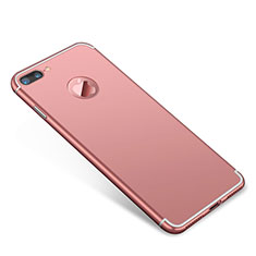 Schutzhülle Luxus Metall Rahmen und Kunststoff Schutzhülle Tasche T01 für Apple iPhone 7 Plus Rosegold