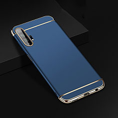 Schutzhülle Luxus Metall Rahmen und Kunststoff Schutzhülle Tasche T01 für Huawei Honor 20 Pro Blau