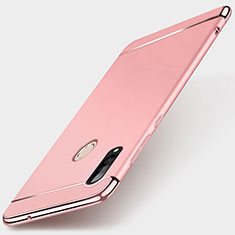 Schutzhülle Luxus Metall Rahmen und Kunststoff Schutzhülle Tasche T01 für Huawei Nova 4e Rosegold