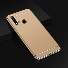 Schutzhülle Luxus Metall Rahmen und Kunststoff Schutzhülle Tasche T01 für Huawei Nova 5i Gold