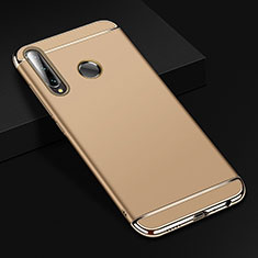 Schutzhülle Luxus Metall Rahmen und Kunststoff Schutzhülle Tasche T01 für Huawei P Smart+ Plus (2019) Gold