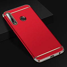 Schutzhülle Luxus Metall Rahmen und Kunststoff Schutzhülle Tasche T01 für Huawei P Smart+ Plus (2019) Rot