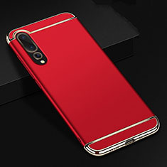 Schutzhülle Luxus Metall Rahmen und Kunststoff Schutzhülle Tasche T01 für Huawei P20 Pro Rot