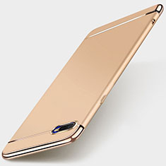 Schutzhülle Luxus Metall Rahmen und Kunststoff Schutzhülle Tasche T01 für Oppo K1 Gold