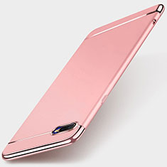 Schutzhülle Luxus Metall Rahmen und Kunststoff Schutzhülle Tasche T01 für Oppo R15X Rosegold