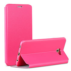 Schutzhülle Stand Tasche Leder für Samsung Galaxy C7 Pro C7010 Pink