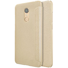 Schutzhülle Stand Tasche Leder für Xiaomi Redmi Note 5 Indian Version Gold