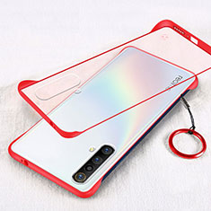 Schutzhülle Ultra Dünn Handyhülle Hülle Durchsichtig Transparent Tasche für Realme X3 SuperZoom Rot