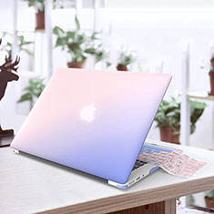 Schutzhülle Ultra Dünn Tasche Durchsichtig Transparent Matt für Apple MacBook Air 13.3 zoll (2018) Blau