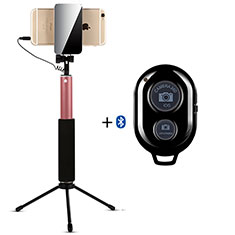 Selfie Stick Stange Bluetooth Teleskop Universal S15 für Sharp Aquos R7s Gold