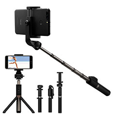 Selfie Stick Stange Bluetooth Teleskop Universal S23 für Oppo Find X5 5G Schwarz