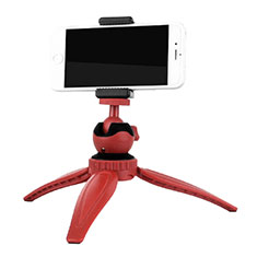 Selfie Stick Stange Stativ Bluetooth Teleskop Universal T09 für Handy Zubehoer Kfz Ladekabel Rot