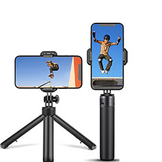 Selfie Stick Stange Stativ Bluetooth Teleskop Universal T12 für Oppo A18 Schwarz