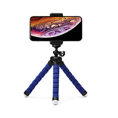 Selfie Stick Stange Stativ Bluetooth Teleskop Universal T16 für Sharp Aquos R8 Pro Blau