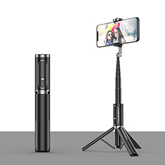 Selfie Stick Stange Stativ Bluetooth Teleskop Universal T26 für Sony Xperia 10 III Schwarz
