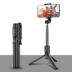 Selfie Stick Stange Stativ Bluetooth Teleskop Universal T28 für Sharp Aquos R8 Pro Schwarz