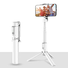 Selfie Stick Stange Stativ Bluetooth Teleskop Universal T28 für Oppo A18 Weiß
