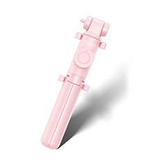 Selfie Stick Stange Stativ Bluetooth Teleskop Universal T29 für Apple iPhone 5 Rosa