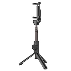 Selfie Stick Stange Stativ Bluetooth Teleskop Universal T32 für Wiko Power U10 Schwarz