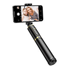 Selfie Stick Stange Stativ Bluetooth Teleskop Universal T34 für Xiaomi Mi 11 Lite 5G NE Gold und Schwarz