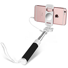 Selfie Stick Stange Verdrahtet Teleskop Universal S02 für Realme Q5 Pro 5G Schwarz