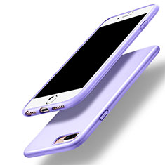 Silikon Hülle Gummi Schutzhülle für Apple iPhone 7 Plus Violett
