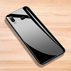 Silikon Hülle Gummi Schutzhülle Spiegel für Samsung Galaxy A6s Schwarz