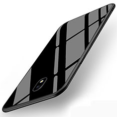 Silikon Hülle Gummi Schutzhülle Spiegel für Samsung Galaxy J5 (2017) Duos J530F Schwarz
