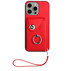 Silikon Hülle Handyhülle Gummi Schutzhülle Flexible Leder Tasche BF1 für Apple iPhone 14 Pro Rot