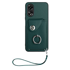 Silikon Hülle Handyhülle Gummi Schutzhülle Flexible Leder Tasche BF1 für Oppo A78 5G Grün