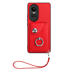 Silikon Hülle Handyhülle Gummi Schutzhülle Flexible Leder Tasche BF1 für Oppo Reno10 5G Rot