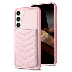 Silikon Hülle Handyhülle Gummi Schutzhülle Flexible Leder Tasche BF1 für Samsung Galaxy S24 5G Rosegold