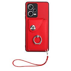 Silikon Hülle Handyhülle Gummi Schutzhülle Flexible Leder Tasche BF1 für Xiaomi Poco X5 5G Rot