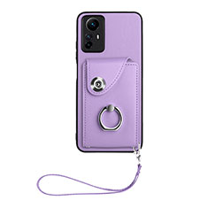 Silikon Hülle Handyhülle Gummi Schutzhülle Flexible Leder Tasche BF1 für Xiaomi Redmi Note 12S Violett