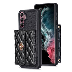 Silikon Hülle Handyhülle Gummi Schutzhülle Flexible Leder Tasche BF4 für Samsung Galaxy A14 4G Schwarz