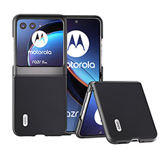 Silikon Hülle Handyhülle Gummi Schutzhülle Flexible Leder Tasche BH5 für Motorola Moto Razr 40 Ultra 5G Schwarz