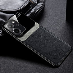 Silikon Hülle Handyhülle Gummi Schutzhülle Flexible Leder Tasche FL1 für Huawei Honor 80 SE 5G Schwarz