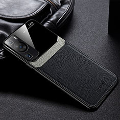 Silikon Hülle Handyhülle Gummi Schutzhülle Flexible Leder Tasche FL1 für Huawei P60 Pro Schwarz